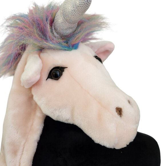 Plush Unicorn Costume W/ Holographic Wings & Horn Fits 5-7 Tall Polyester/Acryli - Picture 4 of 5